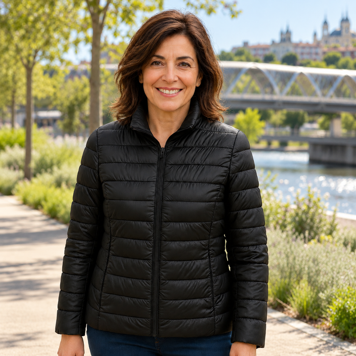 Paloma | Chaqueta guateada negra