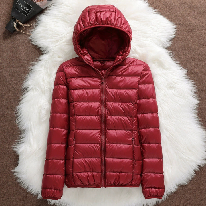Josefa | Chaqueta guateada rojo oscuro