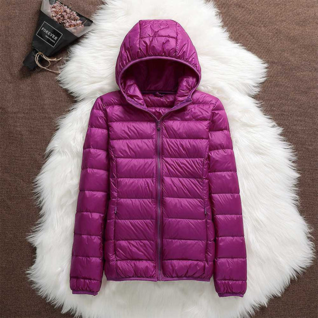 Manuela | Chaqueta guateada morada