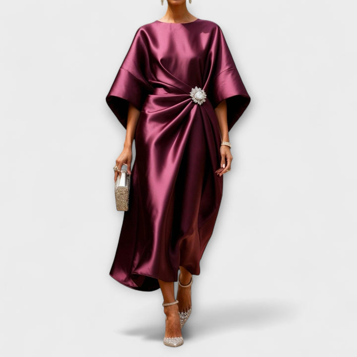 Dolores | Vestido maxi de satén