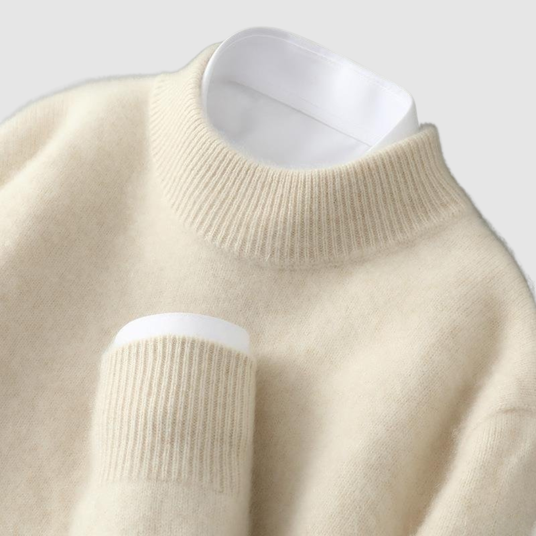 Amparo Sol | Jersey de cachemir con cuello alto