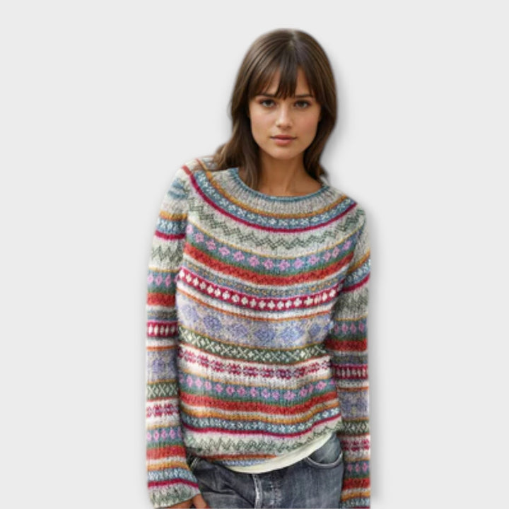 Aurora | Jersey de rayas de corte retro