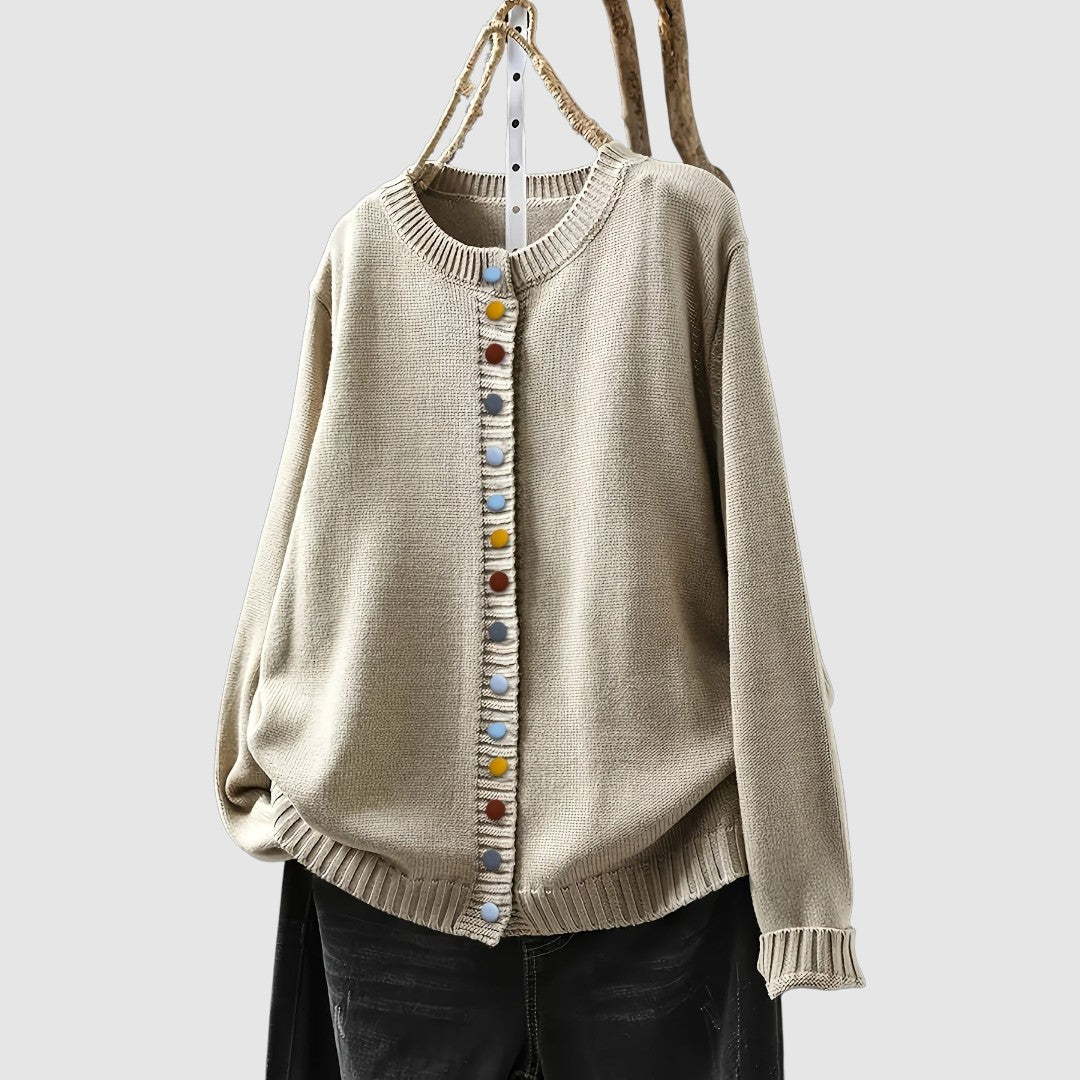 Amaia | Cárdigan de punto con botones decorativos