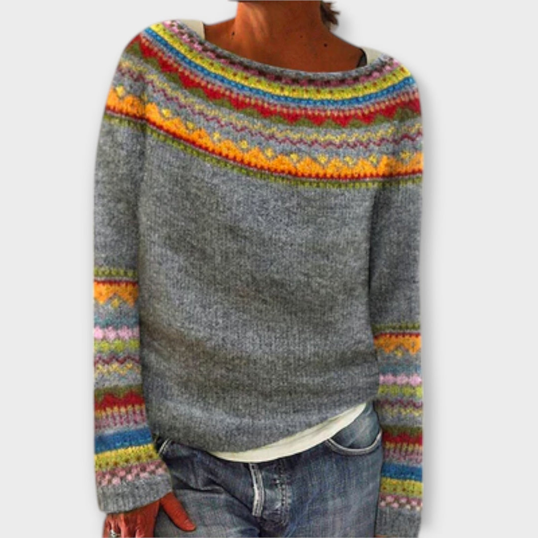 Valentina | Jersey de punto trenzado de aire vintage