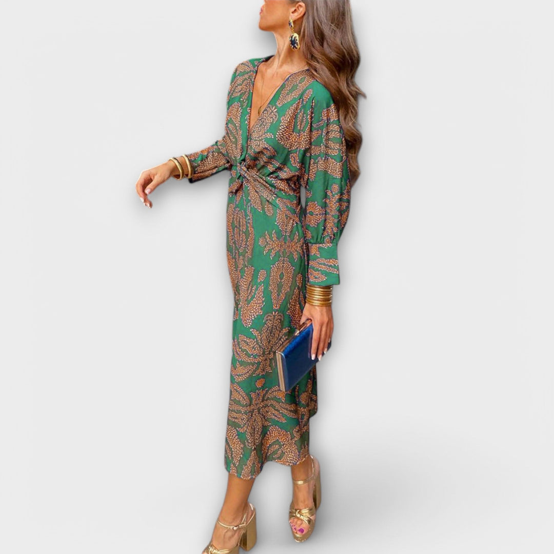 Belén | Vestido maxi de manga larga
