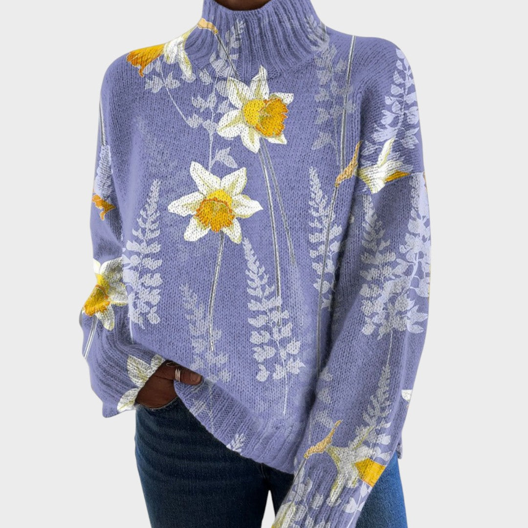 Rocío | Jersey de cuello alto de punto suave