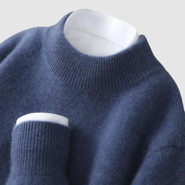 Amparo Sol | Jersey de cachemir con cuello alto