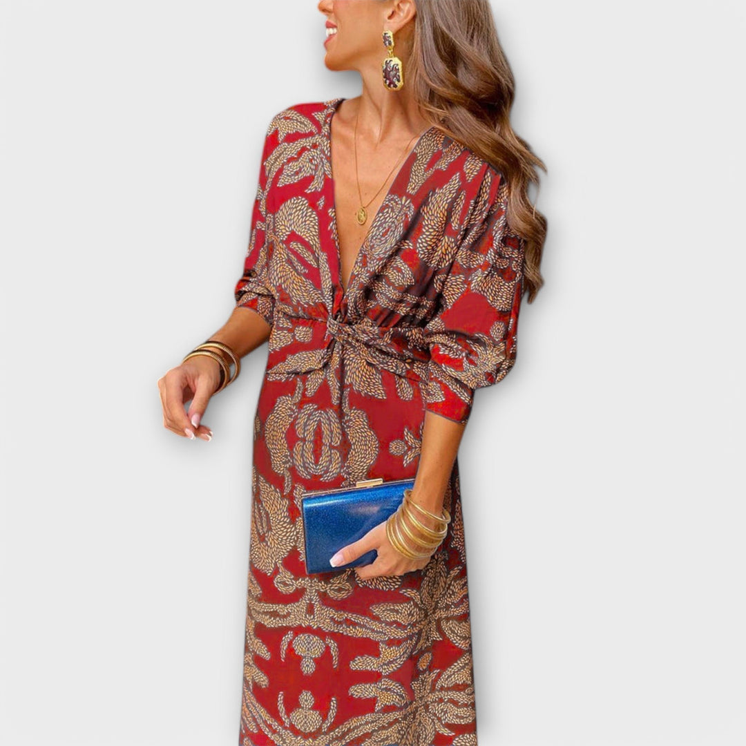 Belén | Vestido maxi de manga larga
