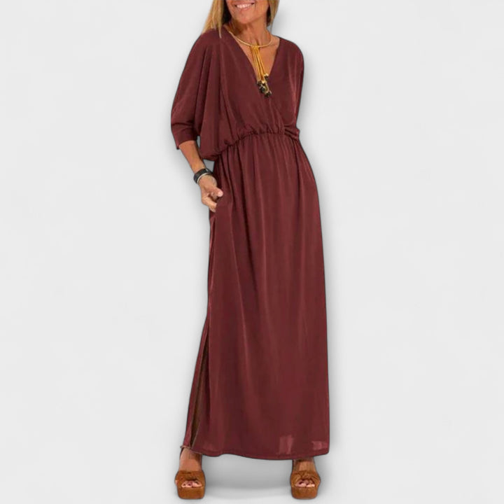 Milagros | Vestido maxi de aire vintage