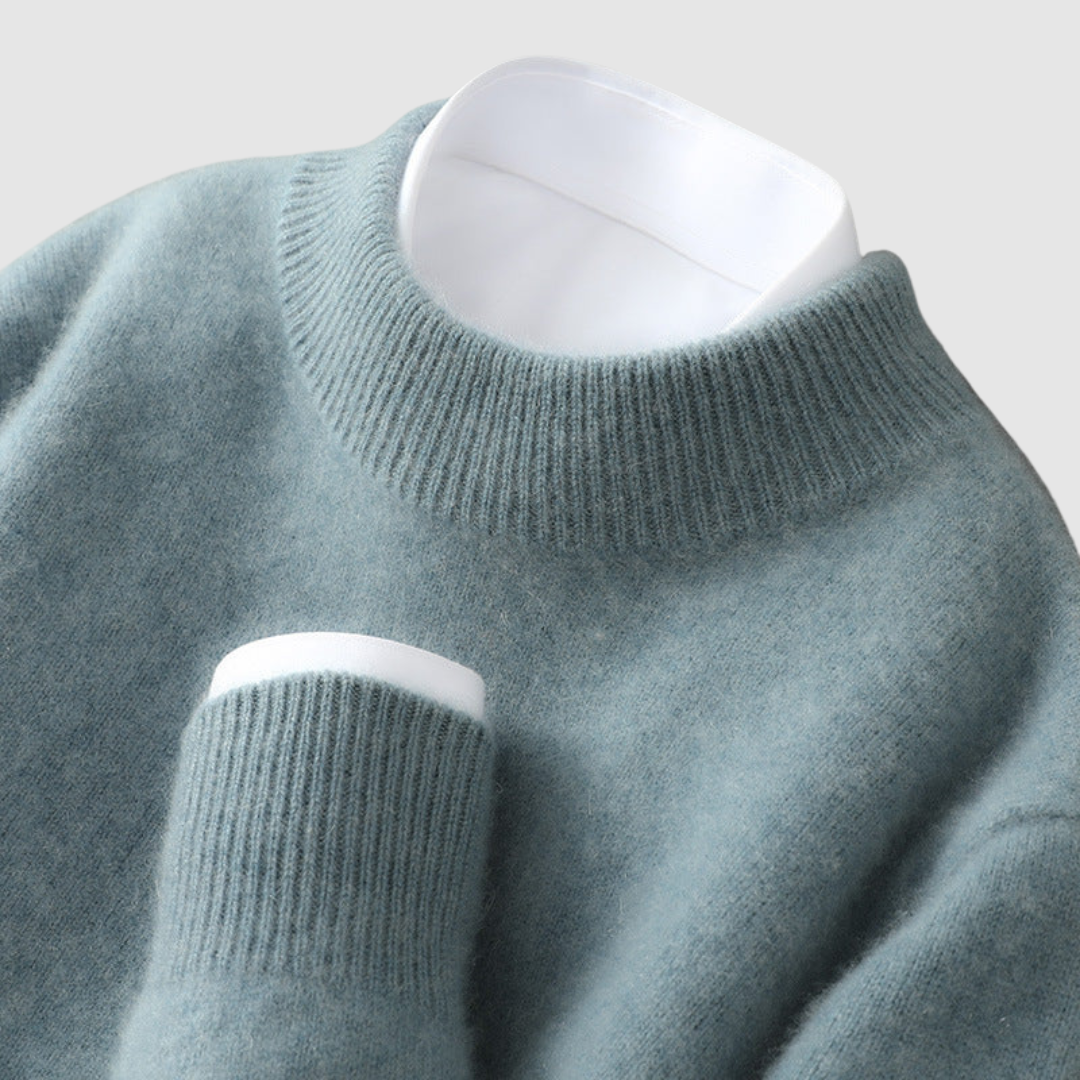 Amparo Sol | Jersey de cachemir con cuello alto