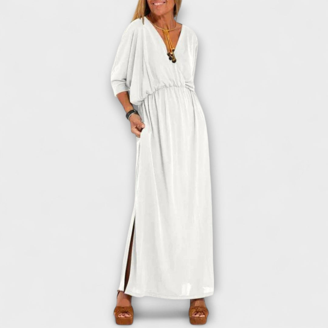 Milagros | Vestido maxi de aire vintage