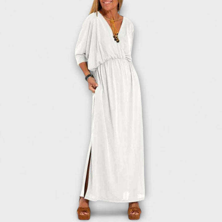 Milagros | Vestido maxi de aire vintage