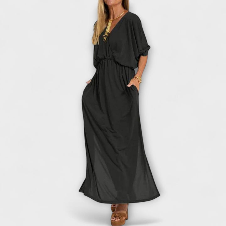 Milagros | Vestido maxi de aire vintage