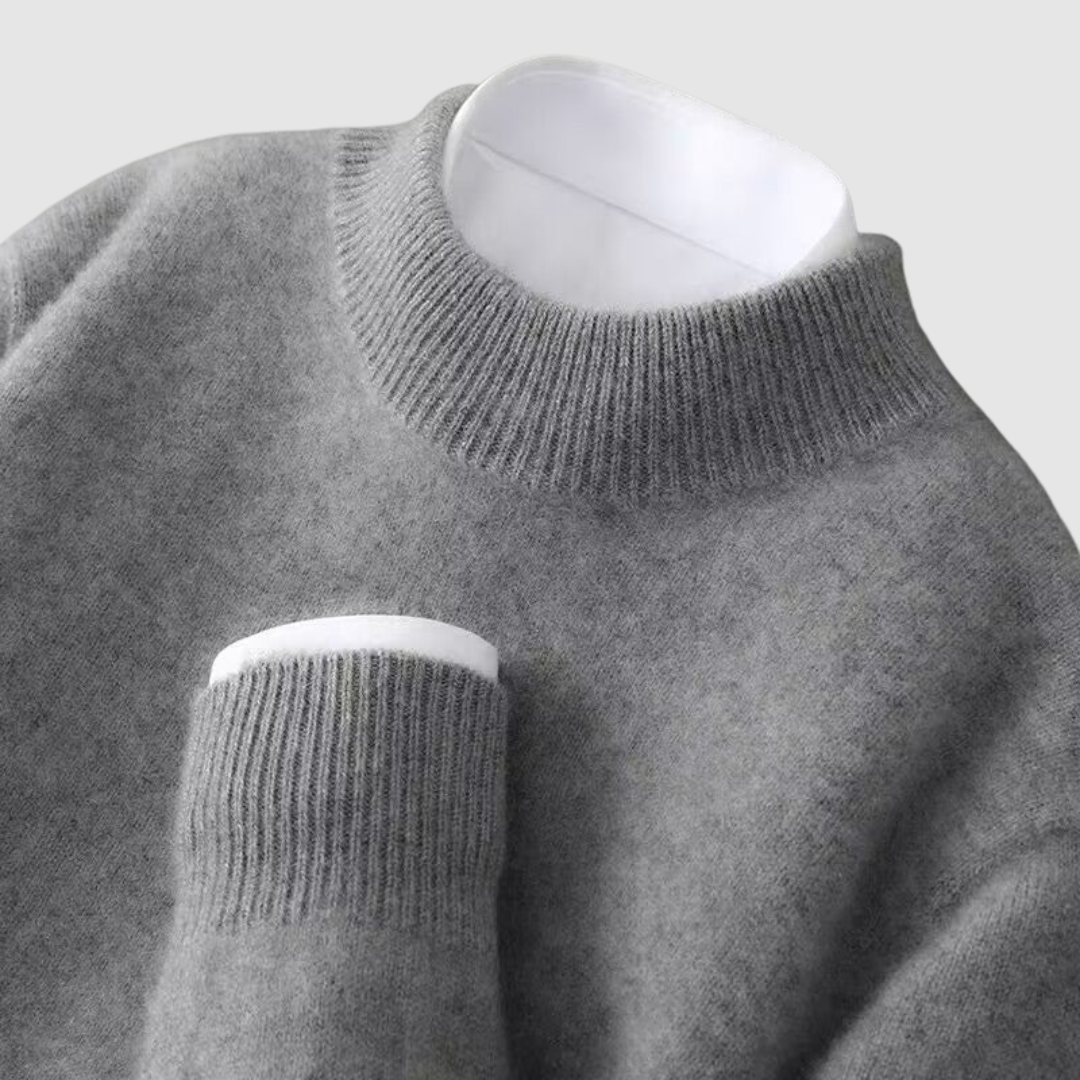 Amparo Sol | Jersey de cachemir con cuello alto