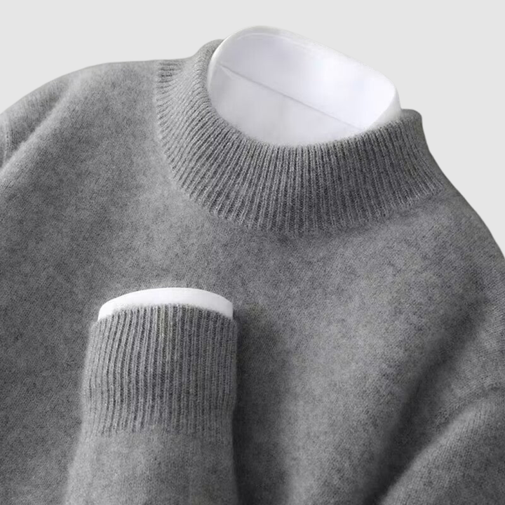 Amparo Sol | Jersey de cachemir con cuello alto