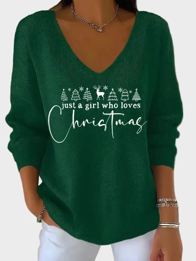 Uxia | Jersey navideño de cuello subido y punto mullido