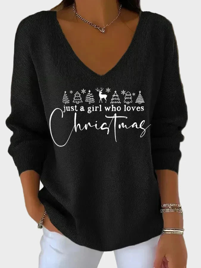 Uxia | Jersey navideño de cuello subido y punto mullido
