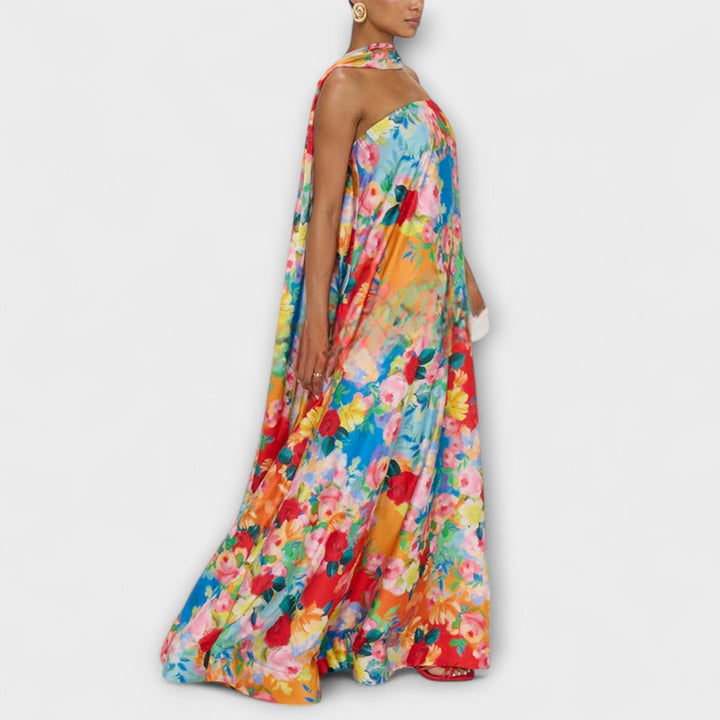 Marina | Vestido maxi floral sin mangas