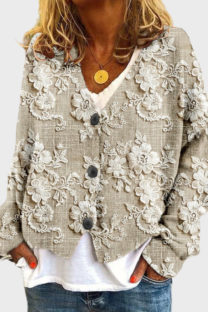Olaia | Jersey de punto con textura de pétalos