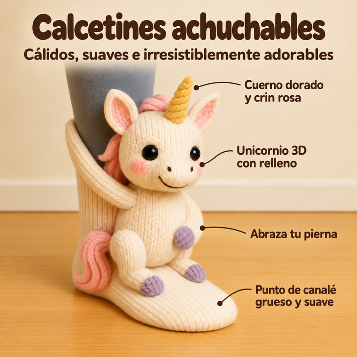Alba | Calcetines con peluche de unicornio