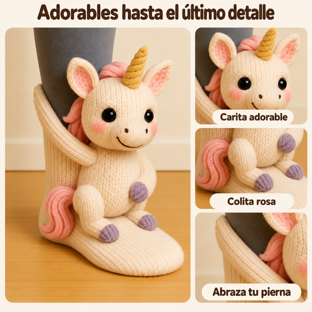 Alba | Calcetines con peluche de unicornio