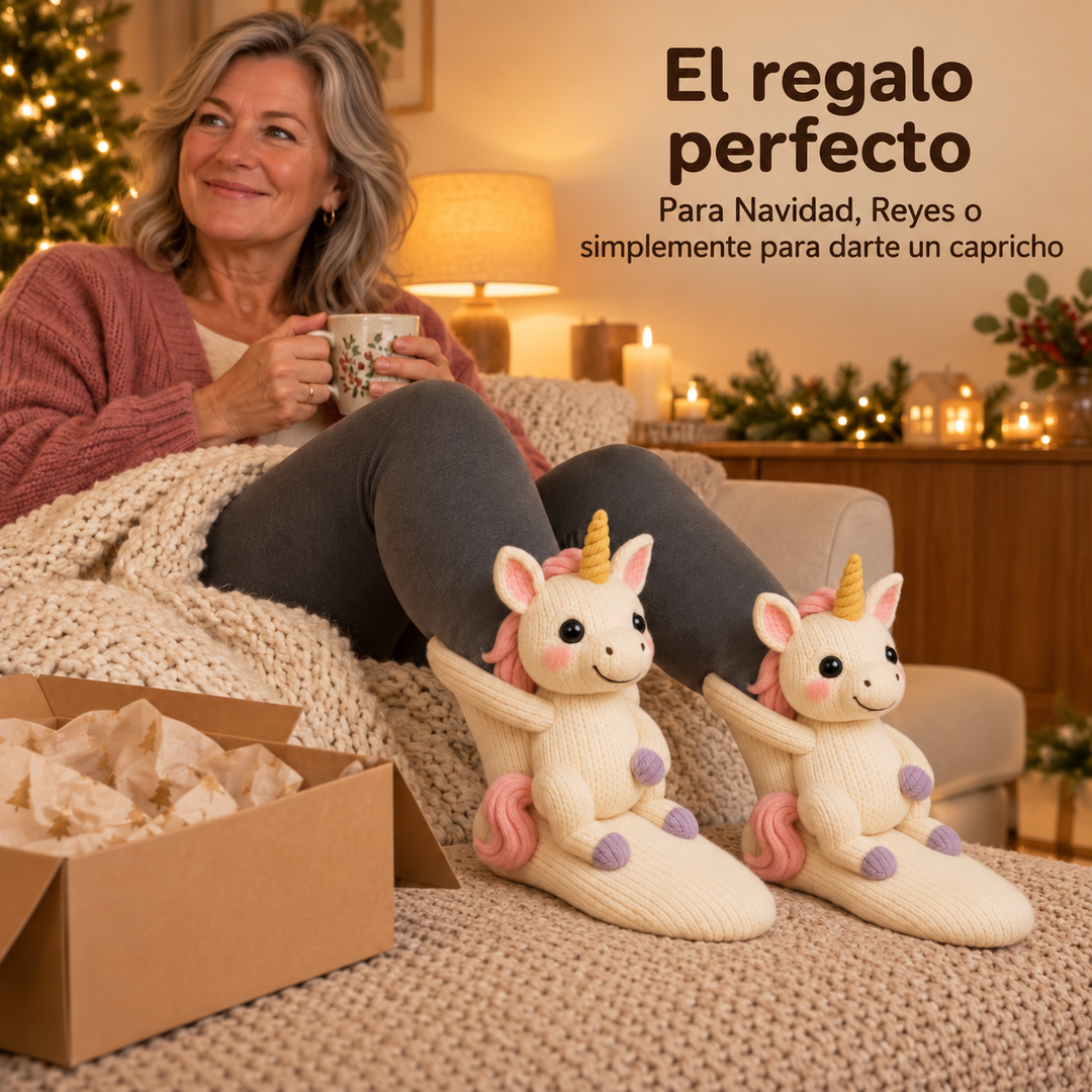 Alba | Calcetines con peluche de unicornio