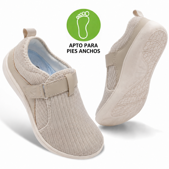 Alba | Zapatillas Ajustables de Confort con Horma Extra Ancha