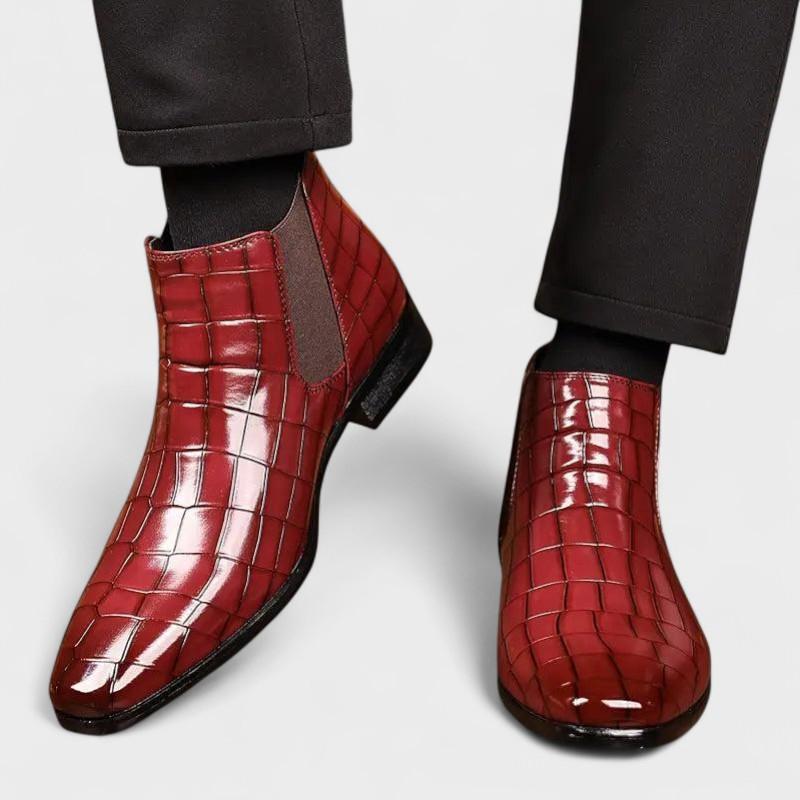 Antonio Diego | Botines Chelsea con efecto cocodrilo