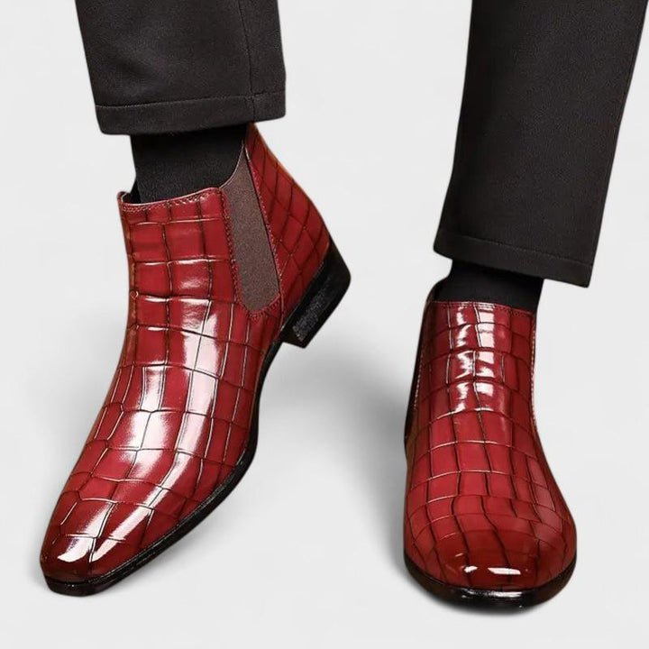 Antonio Diego | Botines Chelsea con efecto cocodrilo
