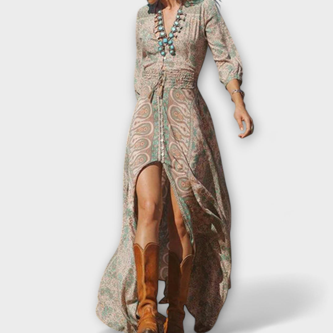 Felisa | Vestido maxi boho cómodo