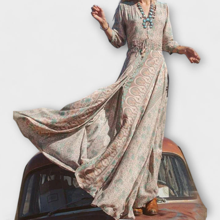 Felisa | Vestido maxi boho cómodo