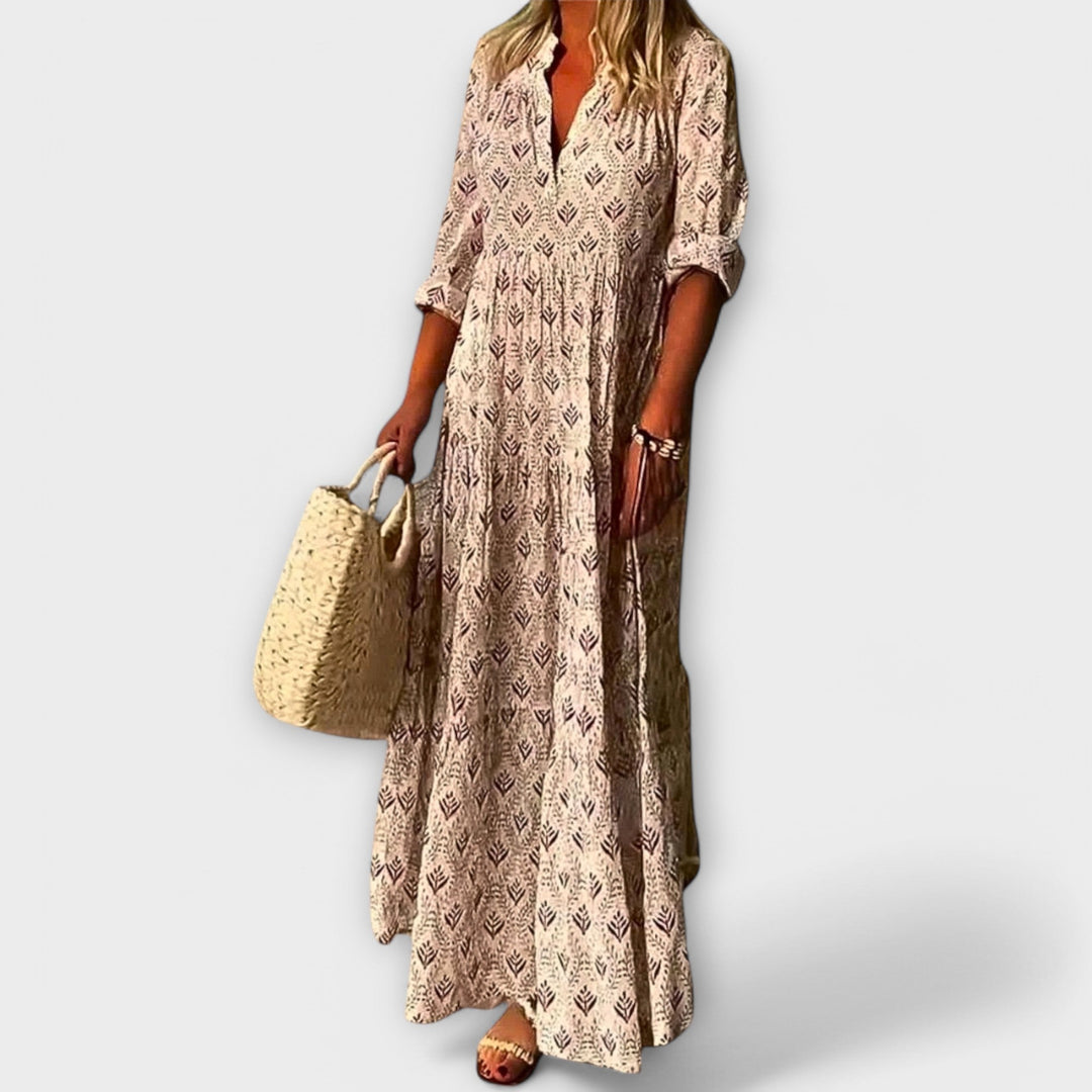 Claudia | Vestido maxi de primavera