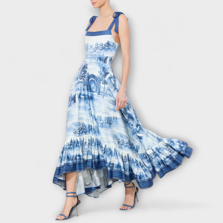 Amalia | Vestido maxi floral romántico