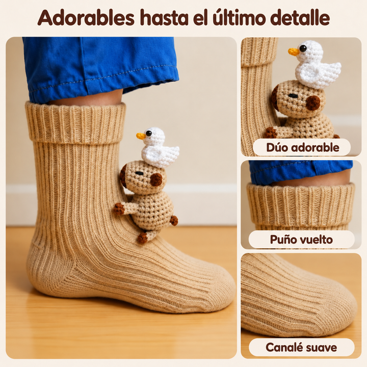 Carmen | Calcetines con peluche de capibara y patito