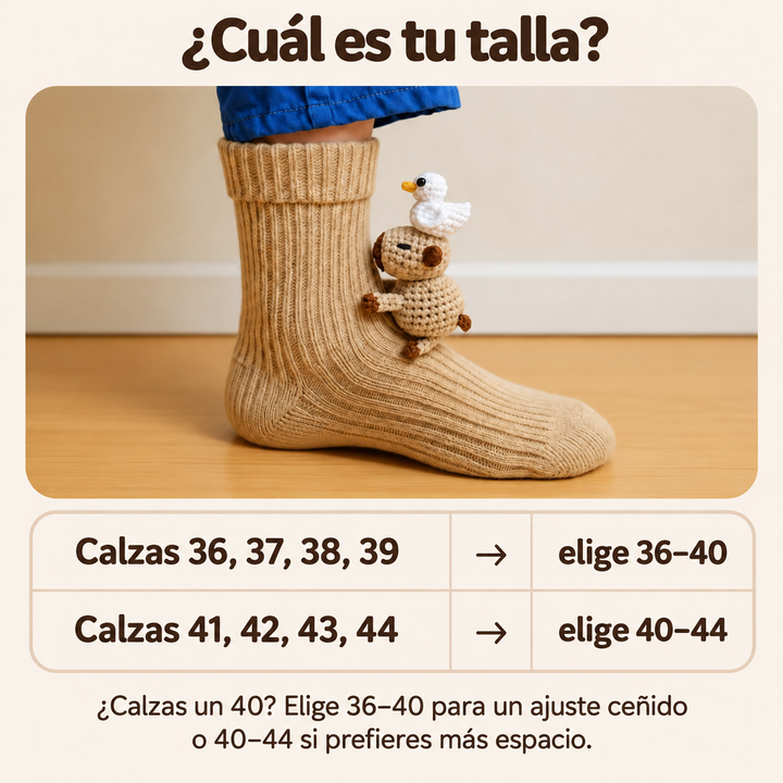 Carmen | Calcetines con peluche de capibara y patito