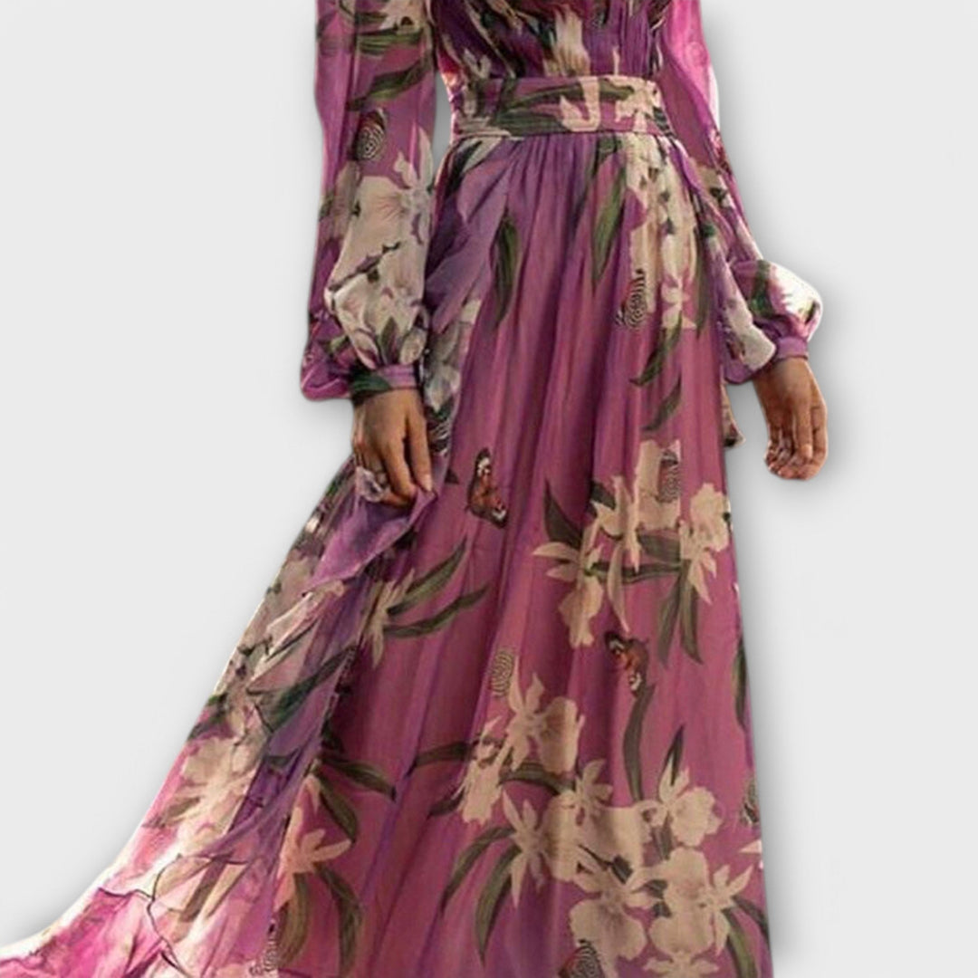 Arantxa | Vestido maxi elegante en morado