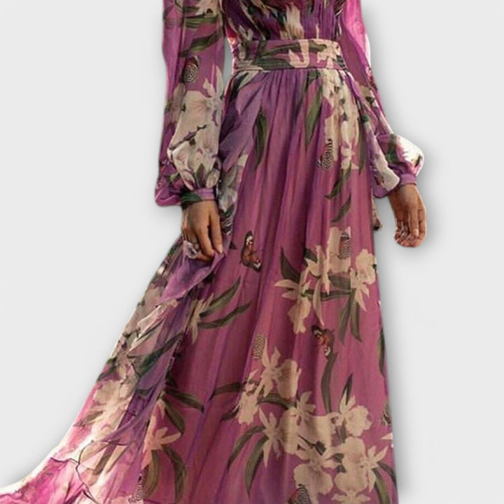 Arantxa | Vestido maxi elegante en morado