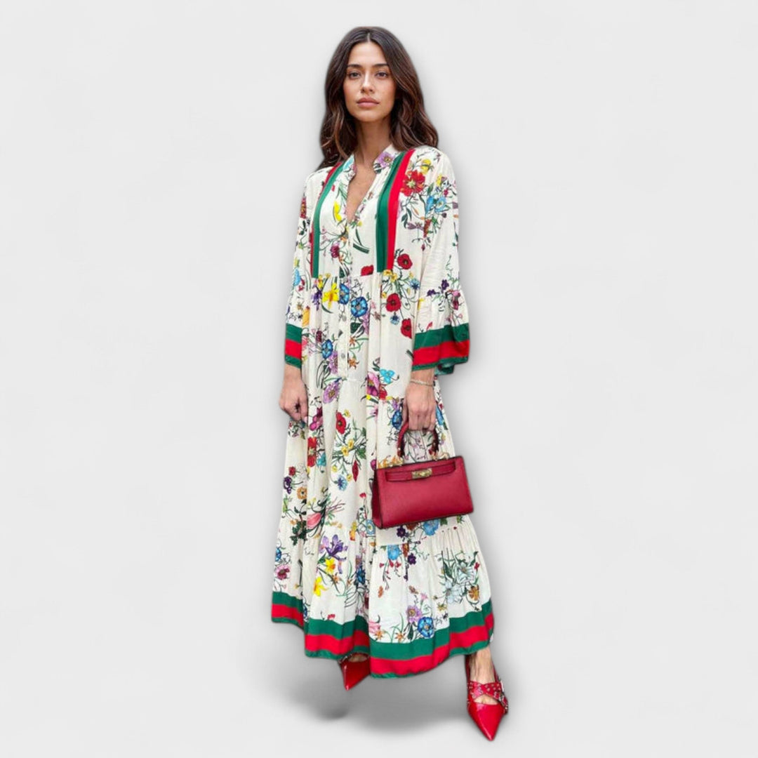 Miriam | Vestido maxi floral de vacaciones