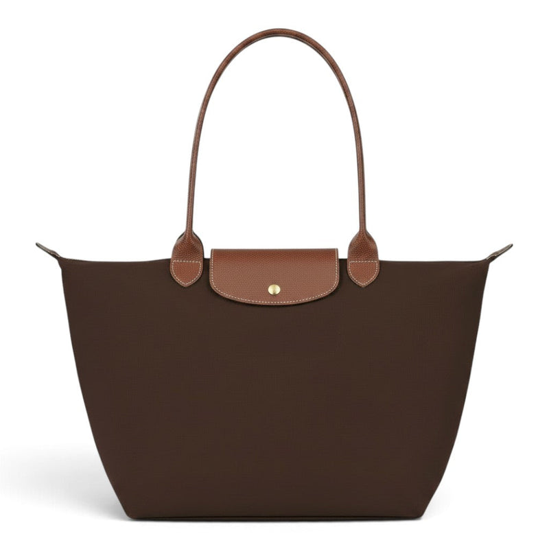 Débora | Bolso shopper plegable marrón oscuro