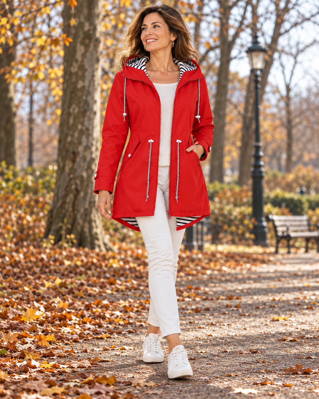Elvira | Chaqueta impermeable con cintura ajustable