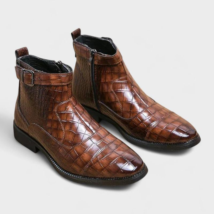 Francisco Tomás | Botines trenzados con hebilla