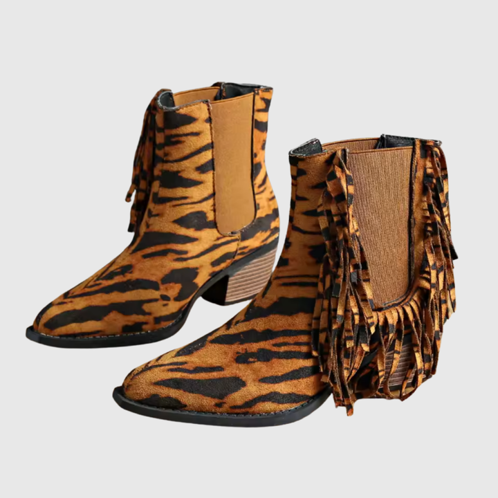 Genoveva | Botines de ante con flecos