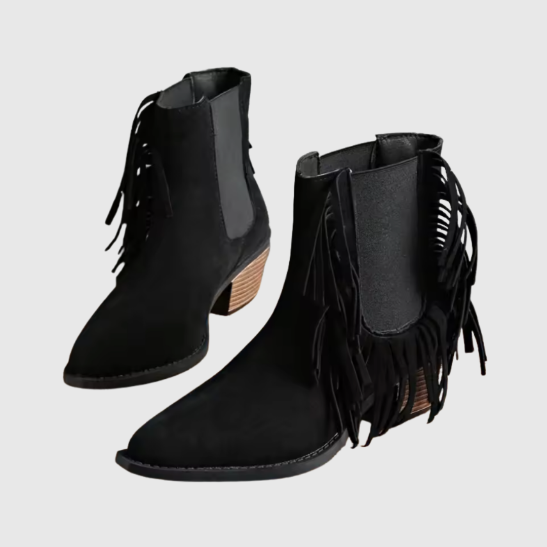 Genoveva | Botines de ante con flecos