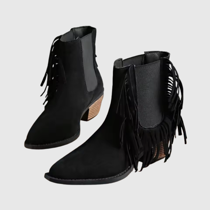 Genoveva | Botines de ante con flecos