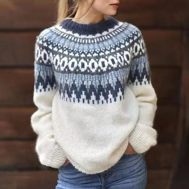Genoveva | Jersey islandés de punto con aire vintage