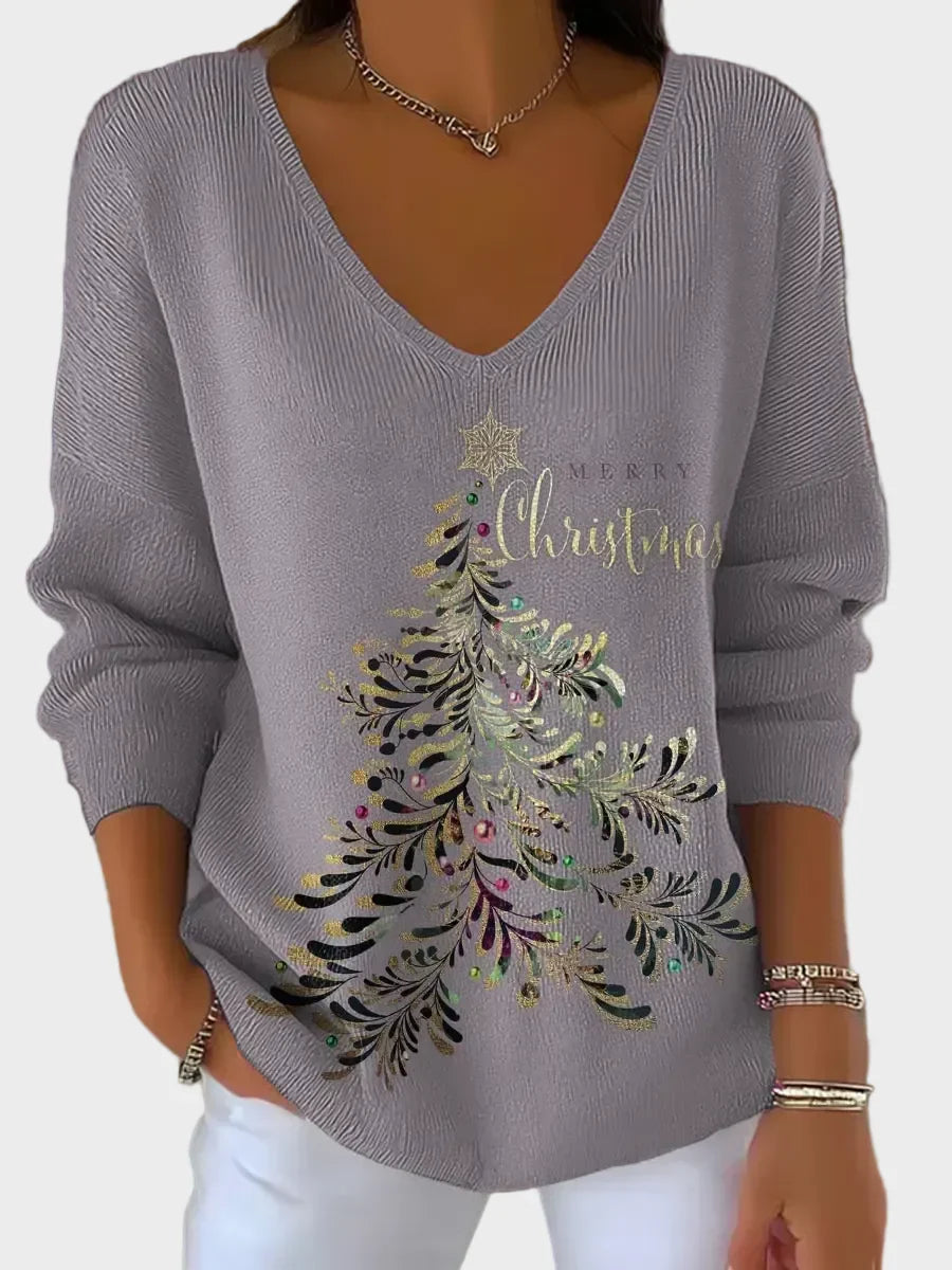 Uxia | Jersey navideño de cuello subido y punto mullido