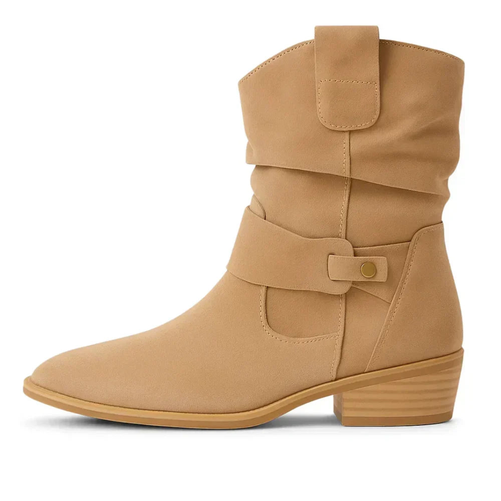 Micaela | Botas de ante de caña media