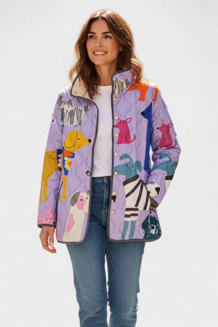 Montserrat | Chaqueta acolchada con estampado de animales