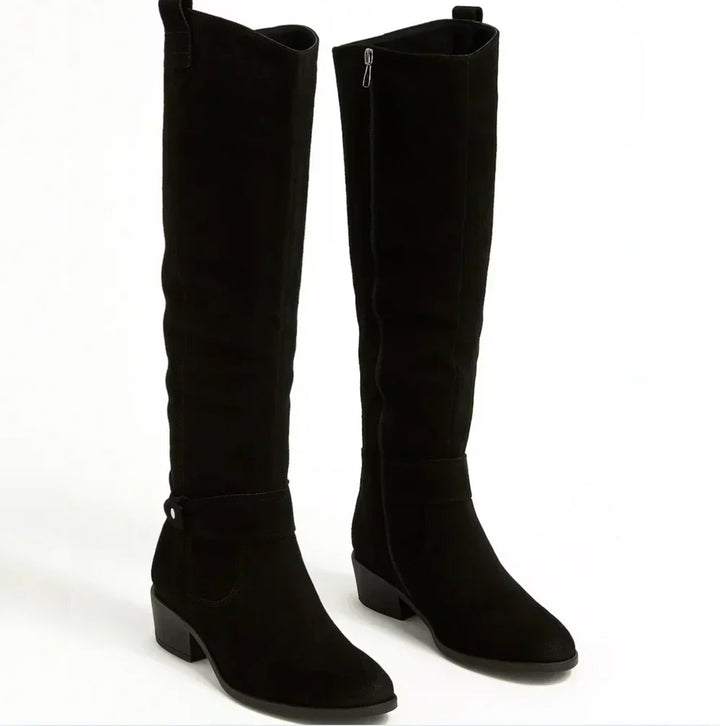 Olga | Botas altas elegantes de ante