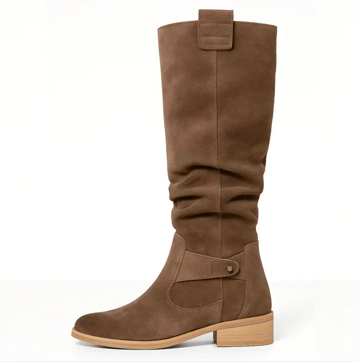 Olga | Botas altas elegantes de ante